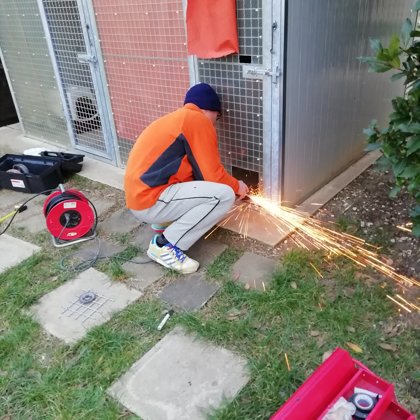 Gennaio 2019, installazione porticcina box 2