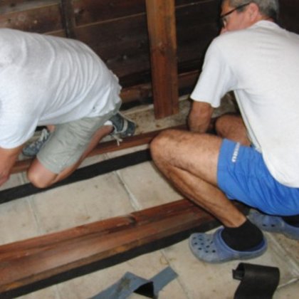 Settembre 2018 nuova pavimentazione casetta