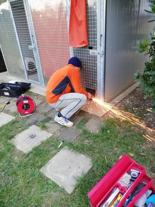 Gennaio 2019, installazione porticcina box 2